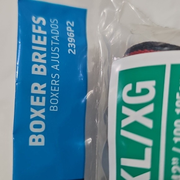 Hanes 2 Tagless Boxer Briefs XL 40"-42" Blues - Picture 4 of 8